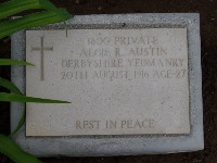 Struma Military Cemetery - Austin, Algie Reginald